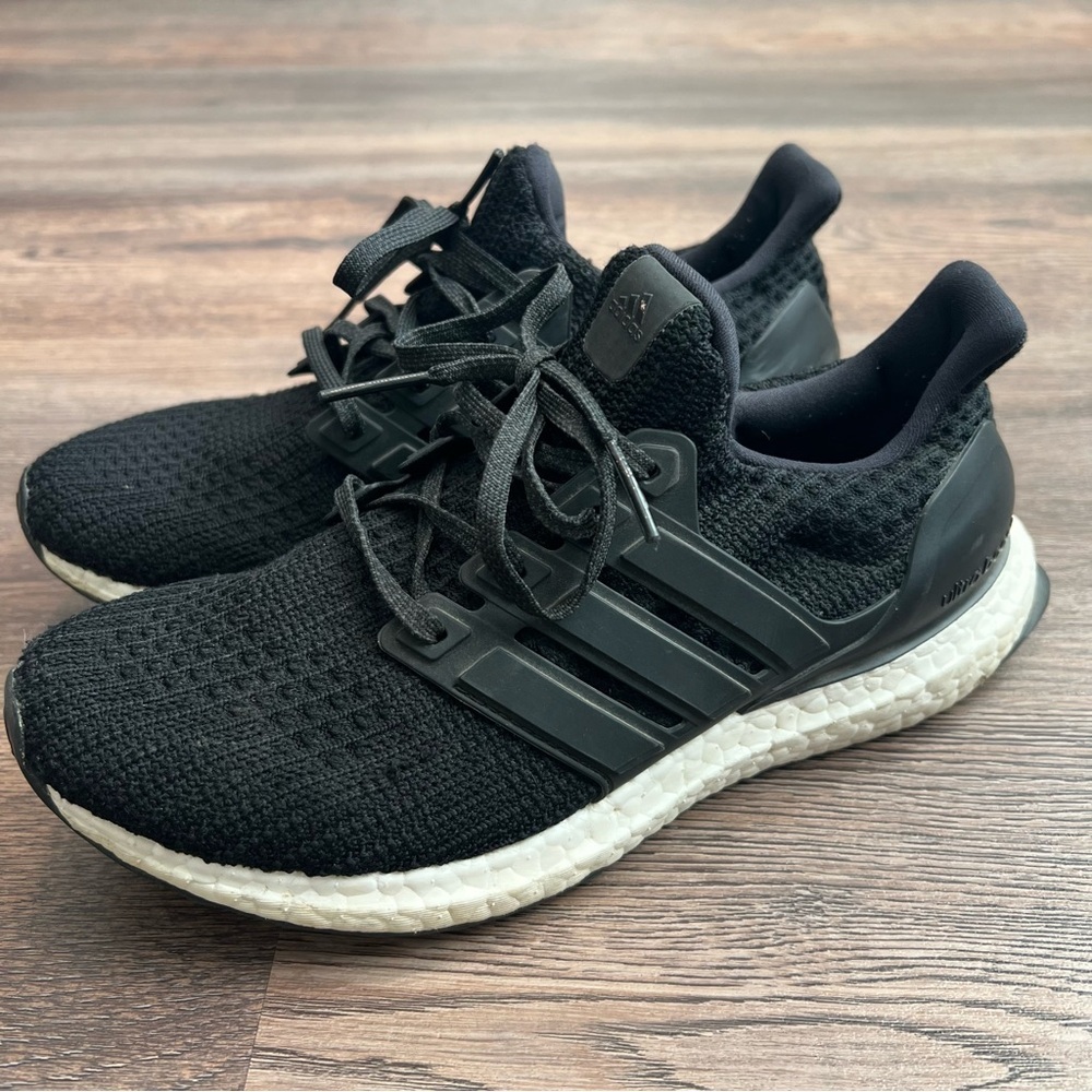 Adidas Ultraboost 1.0 Core Black Cloud White Primeknit Women's 7 Running Boost